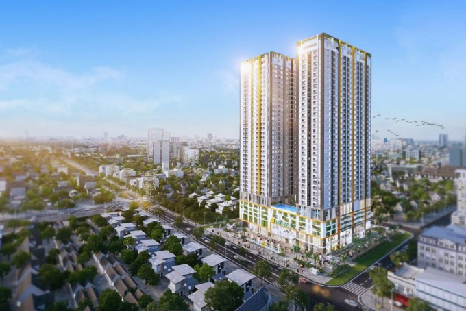 Phối cảnh dự &aacute;n Marina Tower của Phu Dong Group.