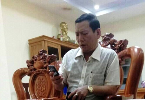 &Ocirc;ng Đậu Minh Ngọc - B&iacute; thư Huyện ủy Quảng Trạch phải kiểm điểm về những sai phạm c&aacute; nh&acirc;n (ảnh: NLĐ).