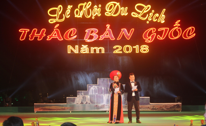 Tưng bừng khai mạc Lễ hội Du lịch Th&aacute;c Bản Giốc 2018