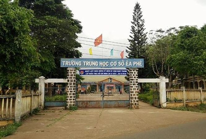 Trường THCS Ea Ph&ecirc;, nơi &ocirc;ng Phan Xu&acirc;n Hạnh c&ocirc;ng t&aacute;c.