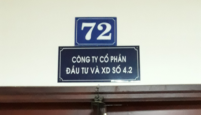 C&ocirc;ng ty cổ phần đầu tư v&agrave; x&acirc;y dựng số 4.2 bị