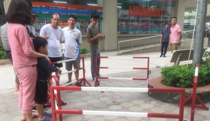 Hiện trường nơi xảy ra sự việc.