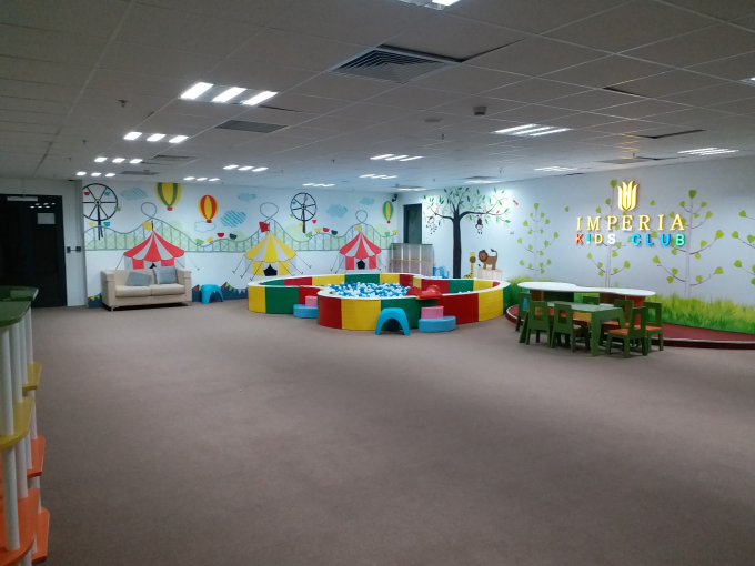 Ph&ograve;ng Kids Club, tầng M, trong khu chung cư Imperia Garden.