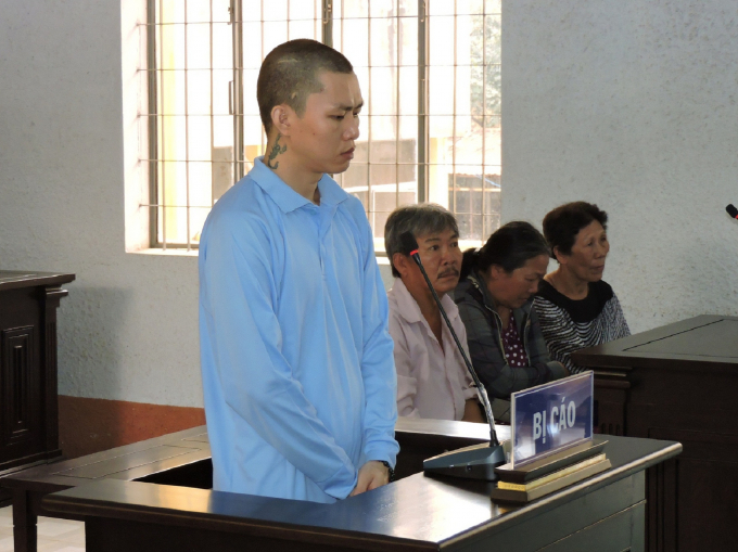 Bị c&aacute;o Trần Ki&ecirc;m Ho&agrave;ng tại phi&ecirc;n x&eacute;t xử ng&agrave;y 7/9/2018.