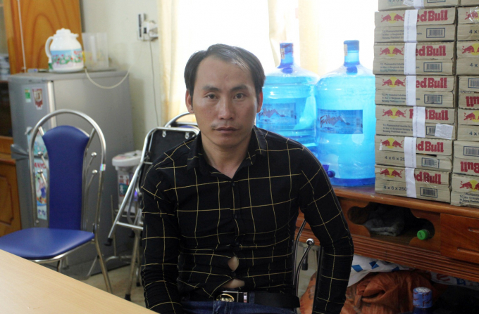 Đối tượng Gi&agrave;ng A Di tại cơ quan C&ocirc;ng an.