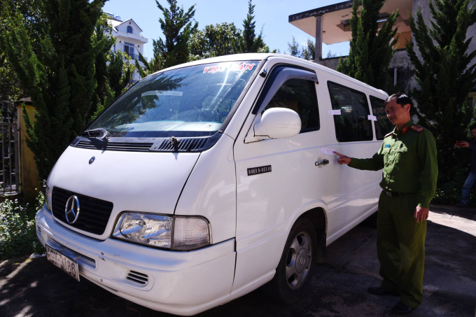 Phương tiện vi phạm đang bị tạm giữ.