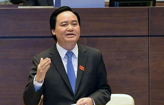 Cử tri H&agrave; Nội đề nghị tiếp tục chất vấn Bộ trưởng GD-ĐT Ph&ugrave;ng Xu&acirc;n Nhạ - Ảnh: Quochoi