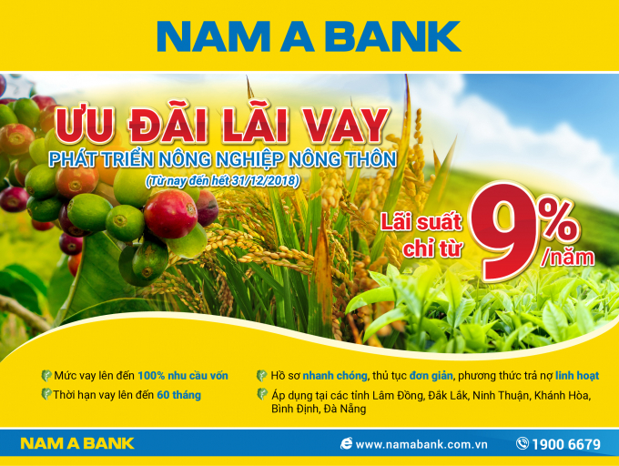 Nam A Bank ưu đ&atilde;i l&atilde;i vay cho kh&aacute;ch h&agrave;ng khu vực miền Trung v&agrave; T&acirc;y Nguy&ecirc;n