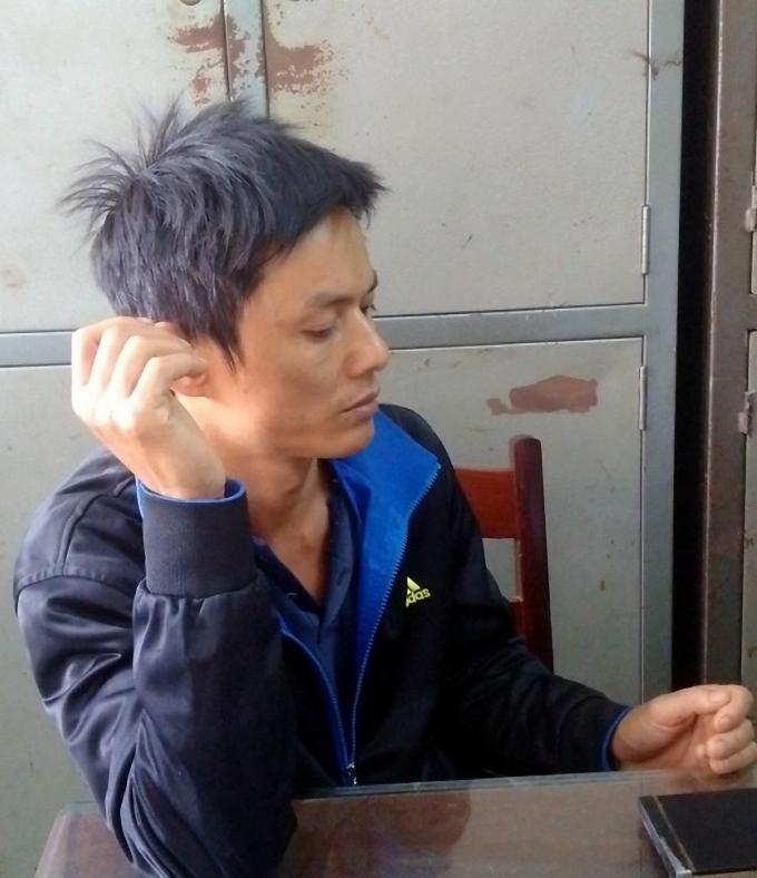 Nghi phạm Trương Văn&nbsp;Dũng tại cơ quan CSĐT C&ocirc;ng an TP Pleiku