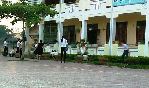 Trường tiểu học nơi xảy ra sự việc.