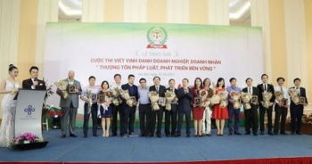 Trao giải cuộc thi viết “Doanh nghiệp, doanh nhân thượng tôn pháp luật, phát triển bền vững” lần thứ 2