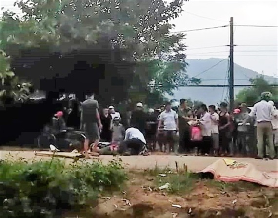 Hiện trường vụ tai nạn. (Ảnh: DV)