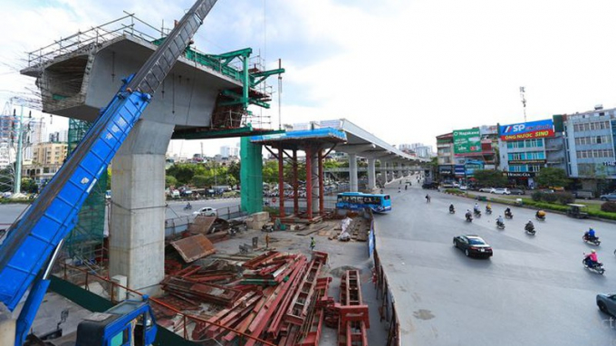 Đội vốn, chậm tiến độ... là những từ “gắn chặt” với các dự án đường sắt trên cao ở Hà Nội