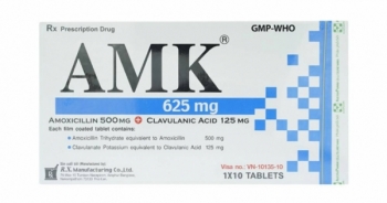 Đình chỉ lưu hành sản phẩm viên nén bao phim AMK 625 của Công ty cổ phần dược phẩm và sinh học y tế