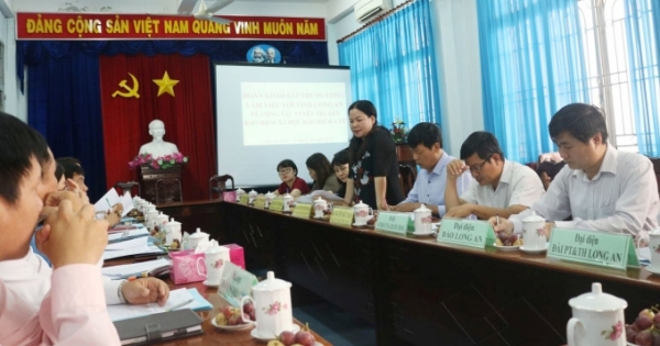 Khảo sát công tác tuyên truyền BHXH, BHYT tại Long An