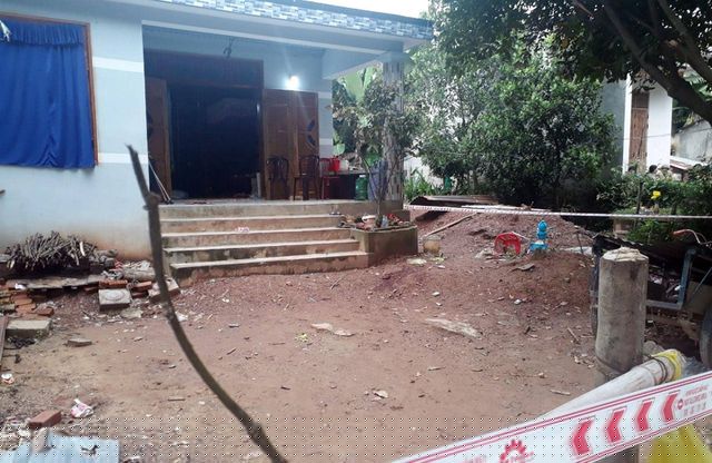 Hiện trường vụ án mạng trên. Ảnh: Công Bính