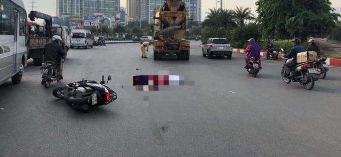 Hiện trường vụ tai nạn.