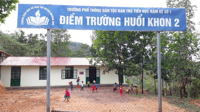 Điểm trường được xây dựng dựa trên đóng góp của rất nhiều tấm lòng nhân ái.