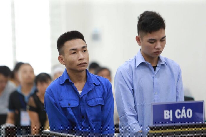Hai bị cáo tại toà