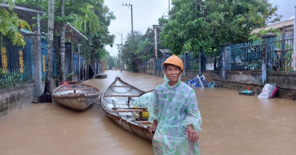 Tiếp tục mưa lớn trên diện rộng tại khu vực Trung Trung Bộ