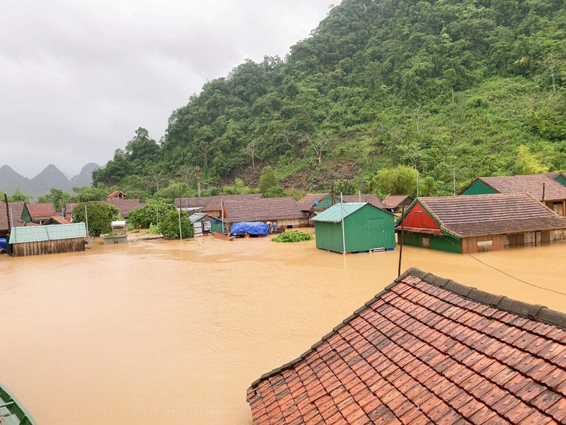 Một số hình ảnh trên thuộc khu vực 'rốn lũ' xã Tân Hóa (huyện Minh Hóa)