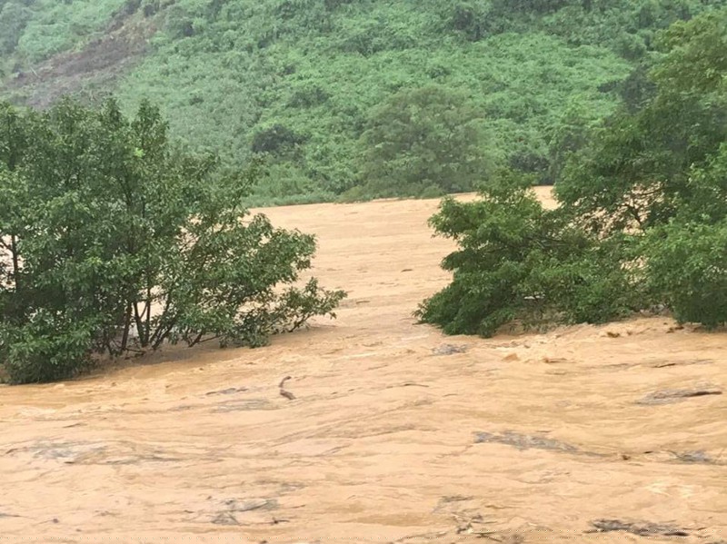 Khu vực lên bản Thượng, xã Trường Sơn, huyện Quảng Ninh