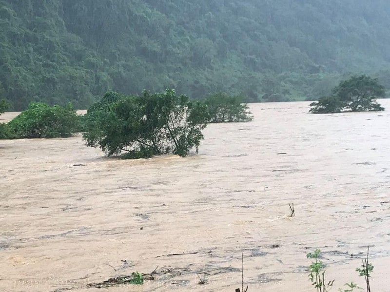 Khu vực lên bản Thượng, xã Trường Sơn, huyện Quảng Ninh