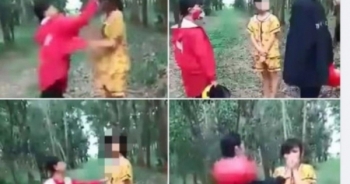 Tây Ninh: Đình chỉ học 1 tuần với nữ sinh cầm mũ bảo hiểm đánh bạn