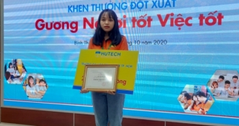 Khen thưởng nữ sinh Hutech nhặt được 200 triệu trả lại người đánh rơi