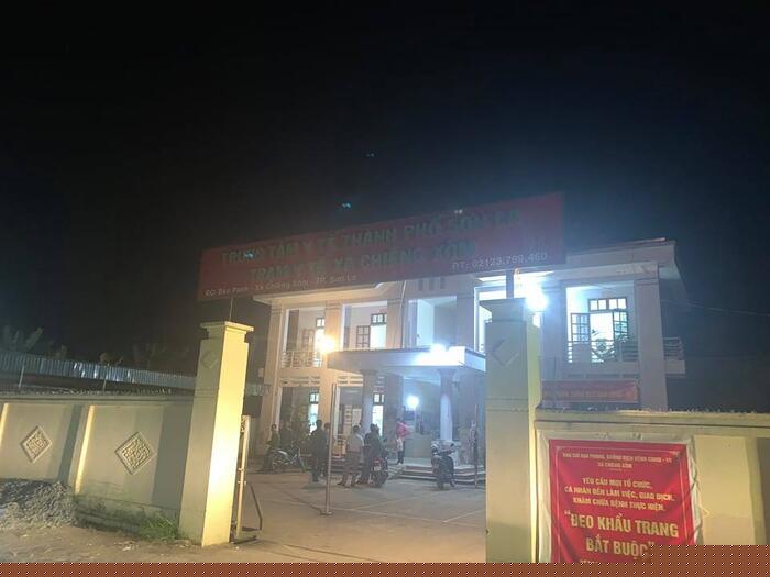 Trạm y tế nơi cháu bé tiêm