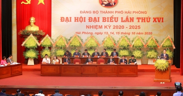 Sáng nay, Đại hội đại biểu Đảng bộ thành phố Hải Phòng lần thứ XVI họp Phiên trù bị