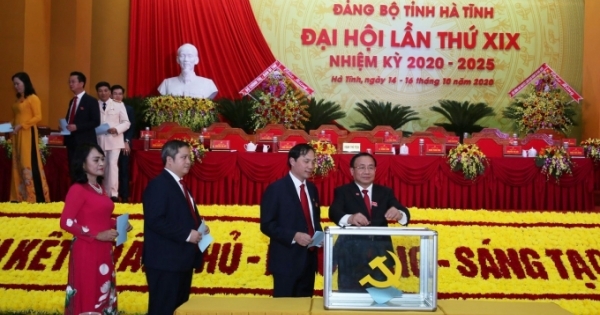 Hà Tĩnh: Công bố danh sách 53 Ủy viên Ban Chấp hành Đảng bộ khóa XIX