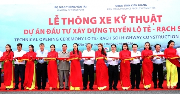 Thông xe kỹ thuật tuyến đường Lộ Tẻ-Rạch Sỏi