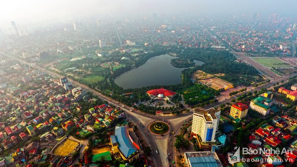 Một góc Thành phố Vinh. Ảnh: Sách Nguyễn