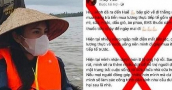 Giả mạo người nổi tiếng trên mạng xã hội để lừa tiền ủng hộ miền Trung