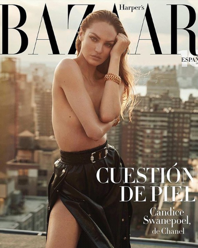  Victoria's Secret đẹp hoàn hảo từng centimet trên bìa tạp chí  Harper's Bazaar của Tây Ban Nha số tháng 10/2020. Người đẹp dồn tâm sức cho việc thiết kế thời trang trong thời gian này 