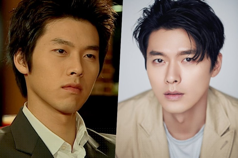 Hyun Bin thời mới vào nghề và hiện tại. 