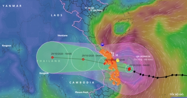 Bão số 9 áp sát ven biển Đà Nẵng đến Phú Yên