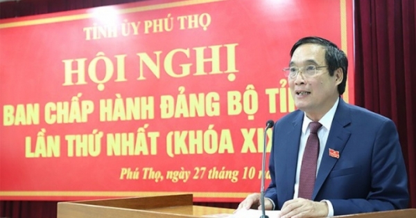 Đồng chí Bùi Minh Châu tái đắc cử Bí thư Tỉnh uỷ Phú Thọ