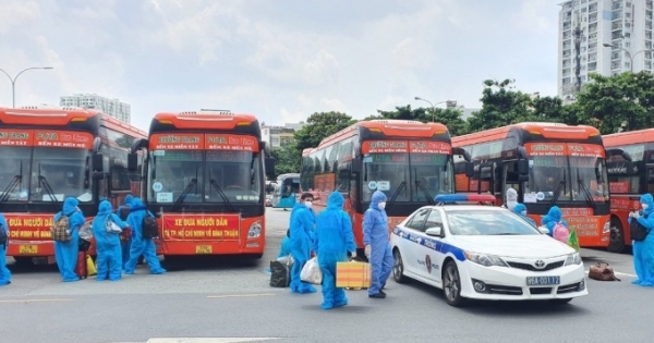 Bình Thuận tiếp tục đón công dân từ TP HCM, Bình Dương, Đồng Nai về địa phương.