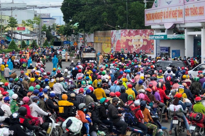Công dân Sóc Trăng hồi hương (Ảnh: CTV).