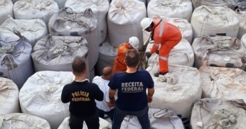 Brazil thu giữ lô ma túy kỷ lục tại cảng Rio de Janeiro