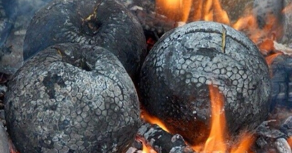 Quả sake nướng cháy bỗng chốc trở thành món ngon kỳ lạ