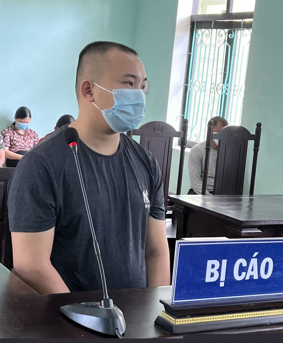 Bị cáo Hà Minh Đạo tại phiên toà