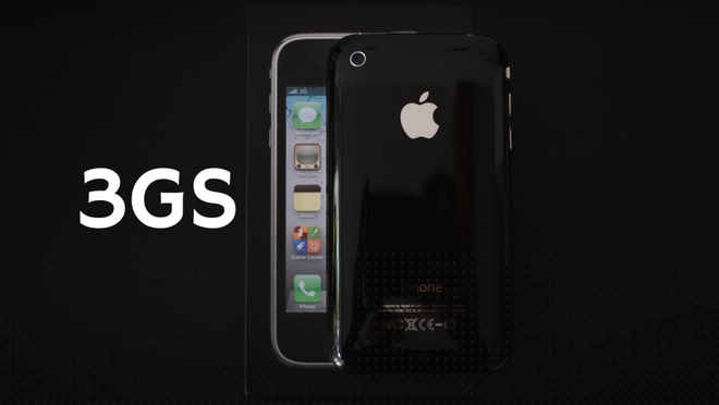 iPhone 3GS là chiếc iPhone đầu tiên có chữ