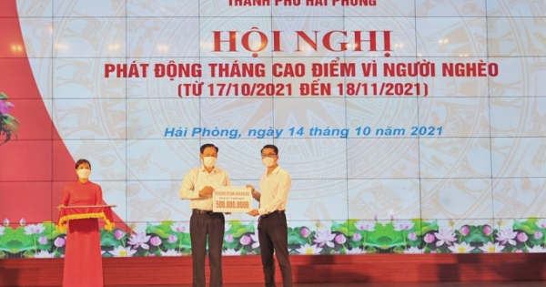 Hải Phòng: Tiếp nhận hơn 20 tỷ đồng vào Quỹ “Vì người nghèo” thành phố