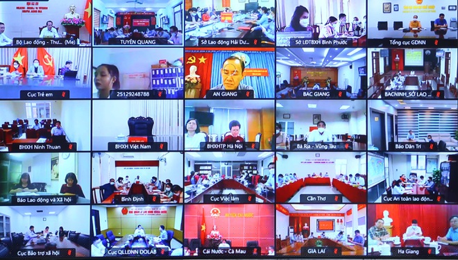 Đại diện các Sở LĐ-TB&amp;amp;XH các địa phương tham dự Hội nghị chiều 15/10 (Ảnh: Giáp Tống).