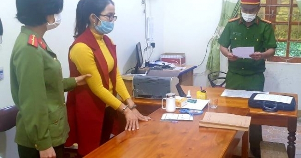 Bắt tạm giam nữ kế toán xã Khai Sơn