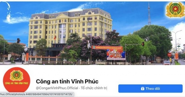 Đã xác định được nghi can đổi tên Fanpage của Công an tỉnh Vĩnh Phúc