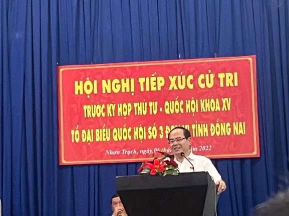 ông Quản Minh Cường, Phó bí thư Tỉnh ủy, Trưởng Đoàn đại biểu Quốc hội tỉnh Đồng Nai